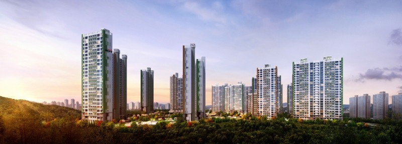 청주 동남지구 대성베르힐 투시도.(사진=대성건설)