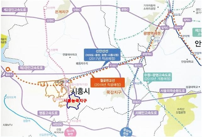 시흥능곡지구내 블록형 단독주택지 위치도.(사진=LH)