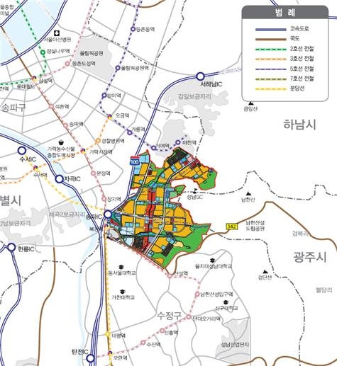 위례지구 위치도.(사진=LH)