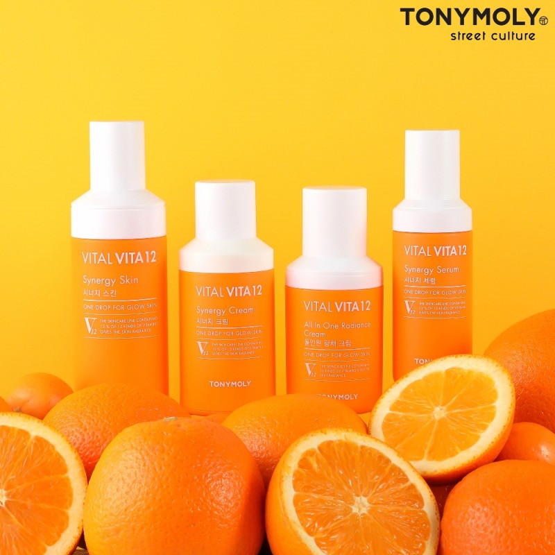 바이탈 비타12 스킨케어 라인 이미지.(사진=토니모리)