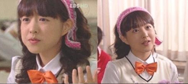 박보영, '12년전 일자머리 인형같은....통통튀는 스쿨룩'