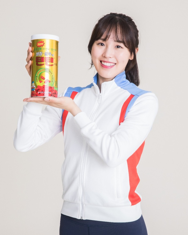 텐텐 모델 쇼트트랙 김아랑 선수 (사진=한미약품 제공)