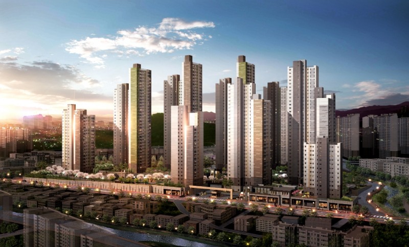 화명 센트럴 푸르지오 투시도.(사진=함스피알)