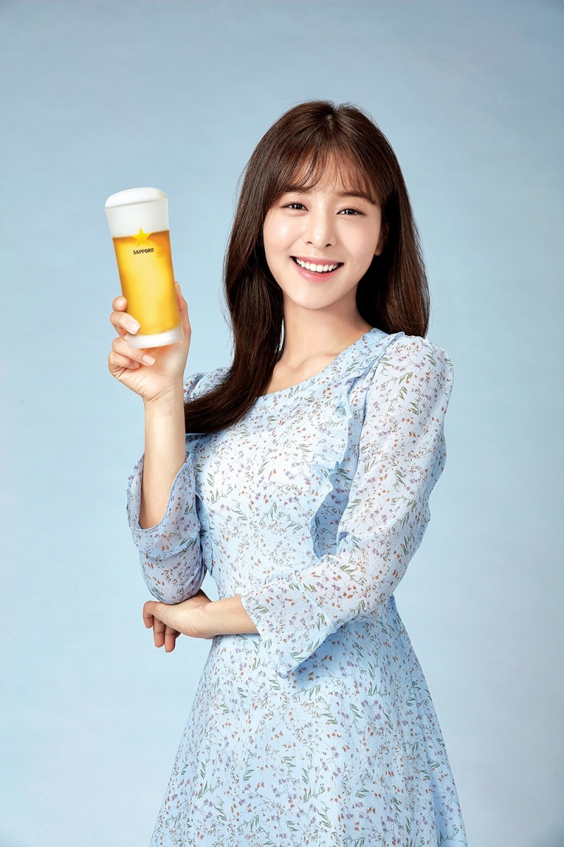 삿포로맥주 모델 설인아.(사진=포도컴)