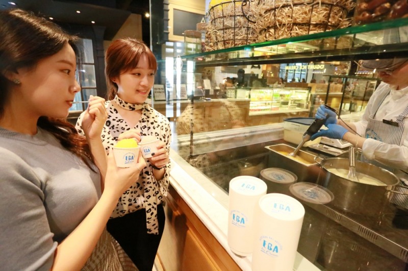 갤러리아명품관 수제 아이스크림 EBA (사진=갤러리아 백화점)