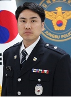 경남청 기동1중대 경감 정정욱.(사진제공=경남지방경찰청)