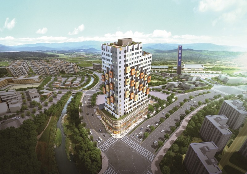 신진주역세권 ZOOM테라스 조감도.(사진=하나자산신탁)