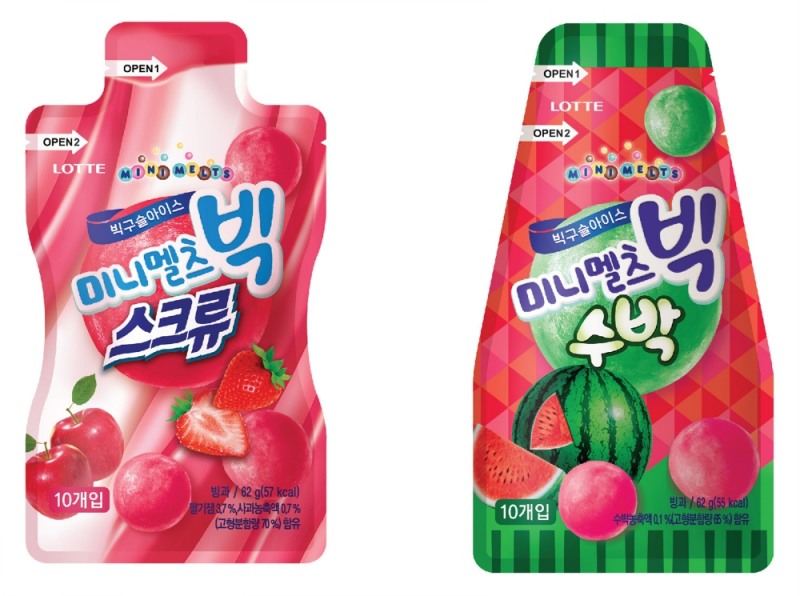 롯데제과, 미니멜츠빅 스크류아이스·미니멜츠빅 수박아이스 출시