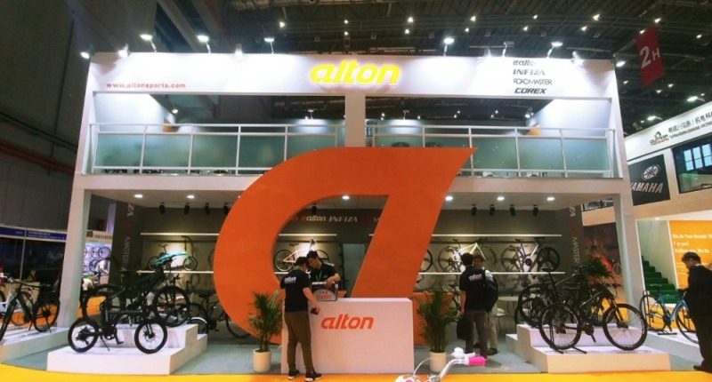 알톤스포츠 상해 자전거 박람회 참가 이미지. (사진=알톤스포츠)