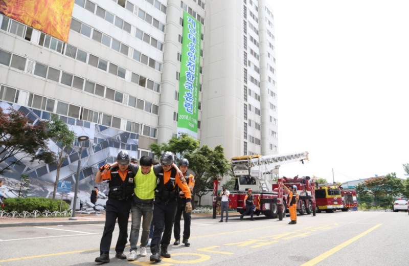 재난대응 안전한국훈련 모습.(사진=LH)