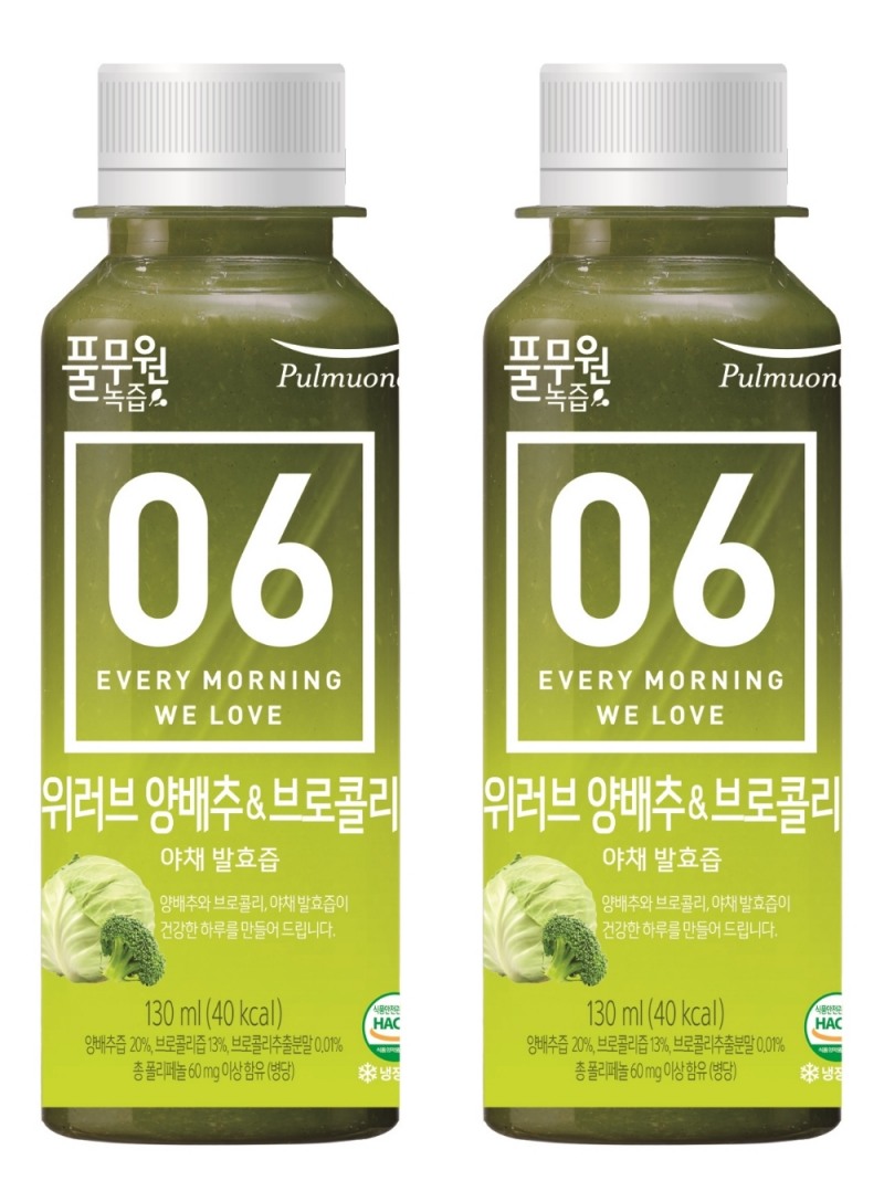 풀무원 ‘위러브 양배추&브로콜리’ 리뉴얼 반년 만에 350만 병 돌파