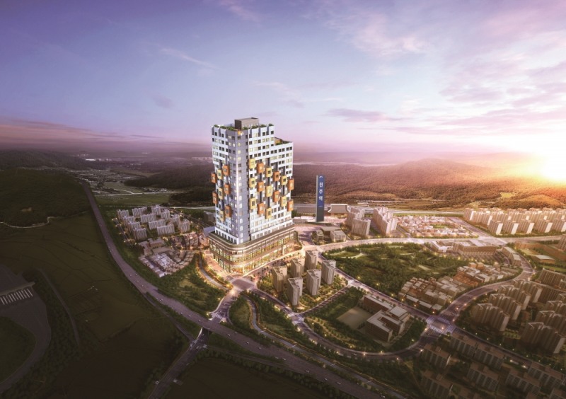 신진주역세권 ZOOM테라스 광역조감도.(사진=하나자산신탁)