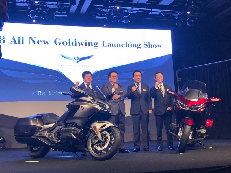 혼다코리아가 지난 23일 2018 올 뉴 골드윙의 출시 행사를 가졌다.(사진=최영록 기자)