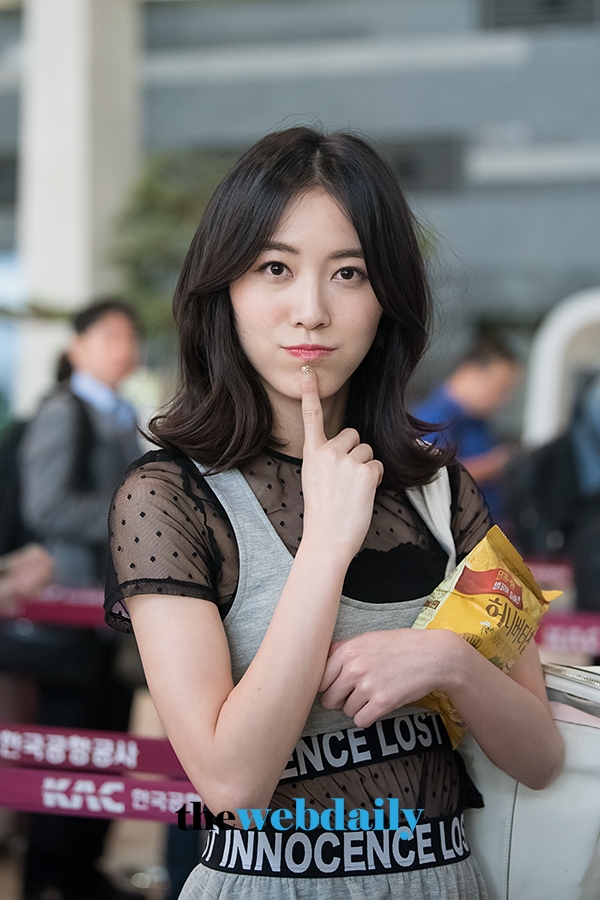 마츠이 쥬리나(松井珠理奈), 김포국제공항 출국 현장