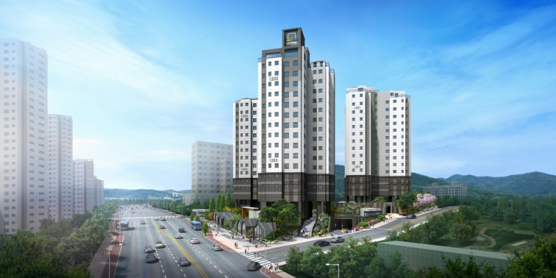 과천 센트레빌 투시도.(사진=동부건설)