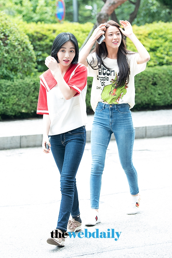 AOA(에이오에이) 민아-설현, '대국민 토크쇼 안녕하세요' 출근길 현장