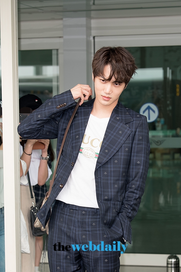EXO(엑소) 카이, 인천국제공항 출국 현장