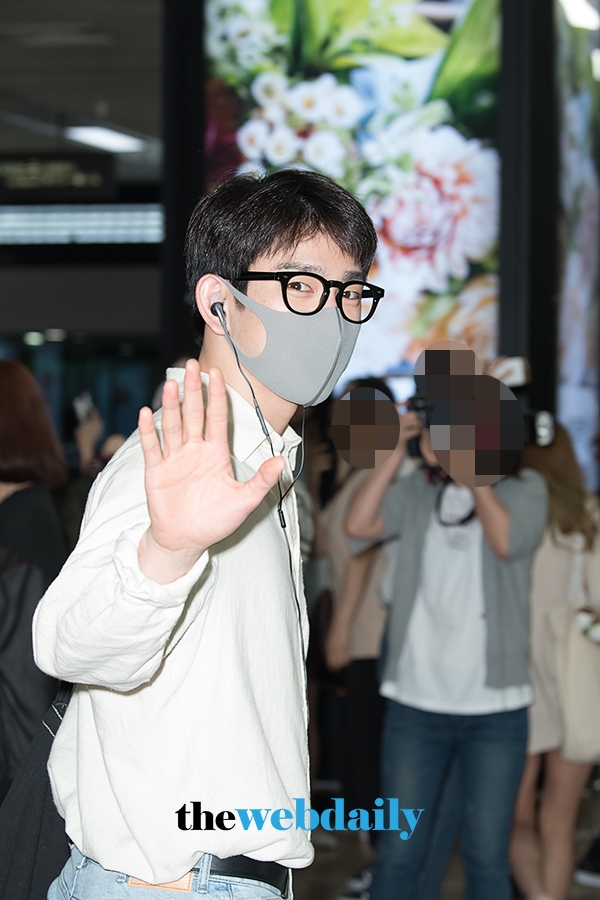 갓세븐(GOT7) 진영, 김포국제공항 입국 현장