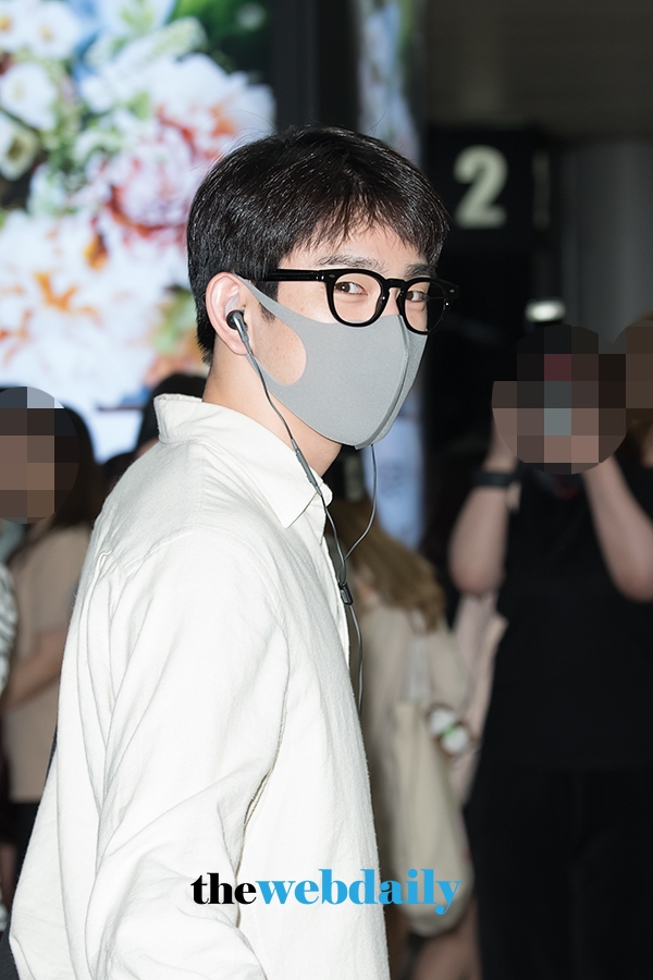 갓세븐(GOT7) 진영, 김포국제공항 입국 현장