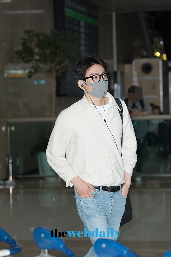 갓세븐(GOT7) 진영, 김포국제공항 입국 현장