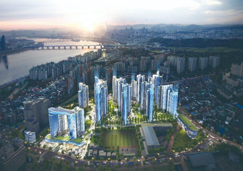 흑석9구역 재개발 조감도.(사진=롯데건설)