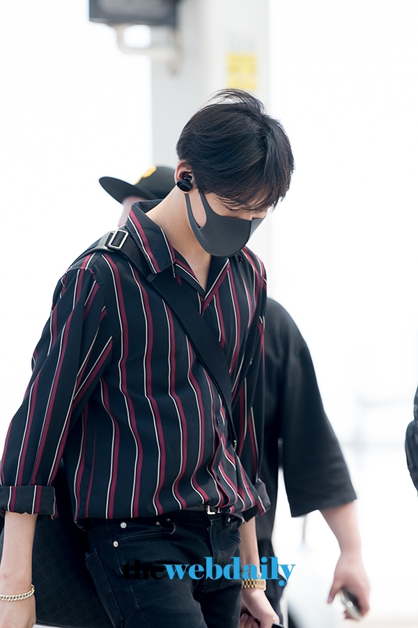 갓세븐(GOT7) 뱀뱀, 인천국제공항 출국 현장
