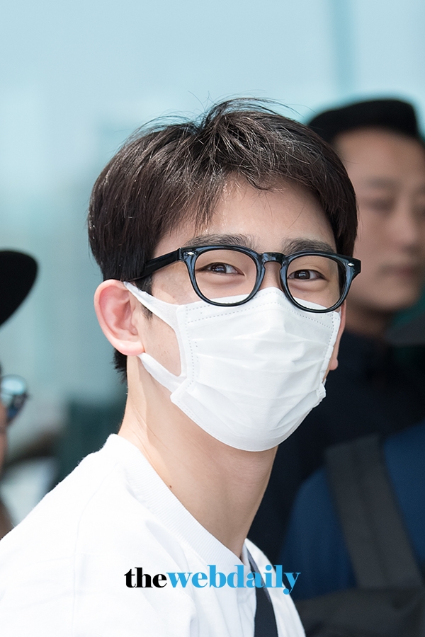 갓세븐(GOT7) 진영, 인천국제공항 출국 현장