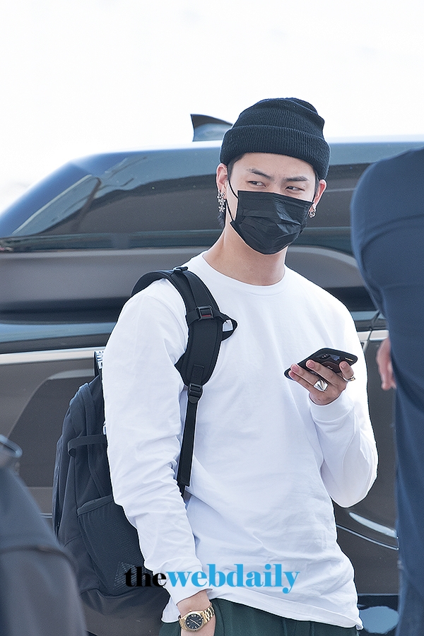 갓세븐(GOT7) 제이비, 인천국제공항 출국 현장