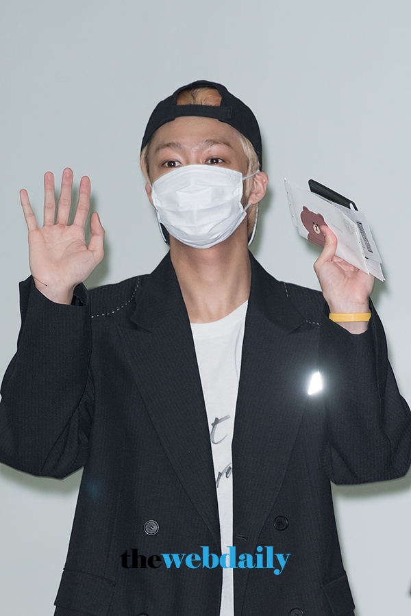 몬스타엑스(MONSTA X) 형원, 김포국제공항 출국 현장