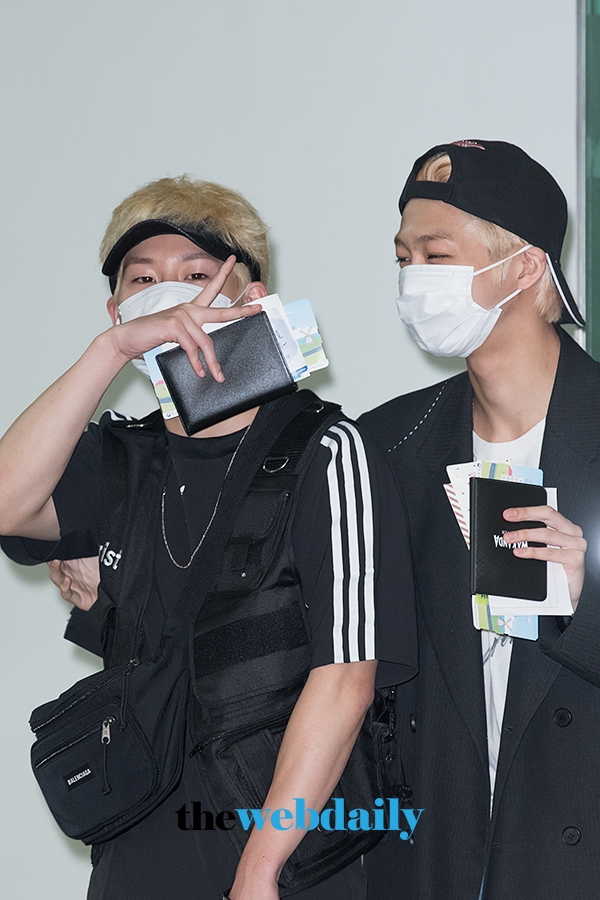 몬스타엑스(MONSTA X) 주헌-형원, 김포국제공항 출국 현장