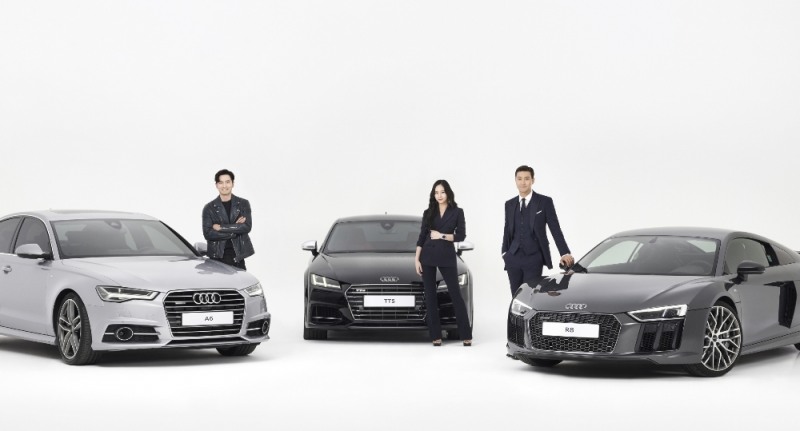 아우디 코리아는 배우 이진욱, 슈퍼주니어의 멤버 최시원, 에프엑스(f(x))의 멤버 크리스탈을 2018년 아우디 코리아 브랜드 홍보대사로 위촉했다.(사진=아우디 코리아)