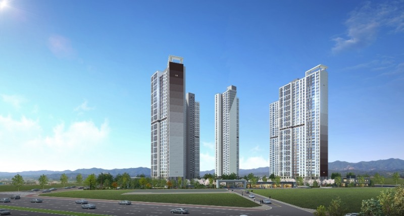 힐스테이트 학익 투시도.(사진=현대건설)