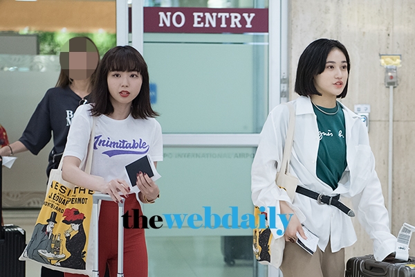 안쥬르므(ANGERME) 카츠타리나 - 사사키리카코, 김포국제공항 입국 현장