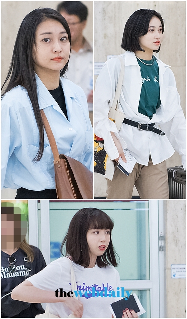 안쥬르므(ANGERME) 와다아야카-카츠타리나-사사키리카코, 김포국제공항 입국 현장