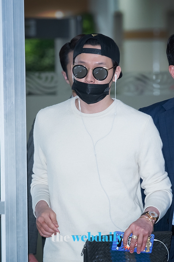 JYJ 박유천, 김포국제공항 입국 현장
