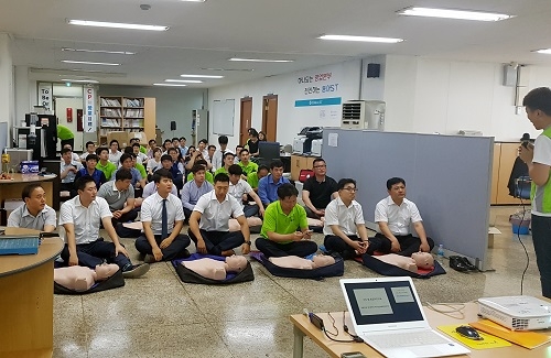 동아쏘시오홀딩스, 응급구조 교육 진행