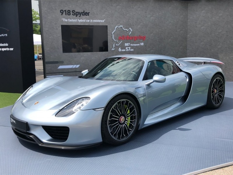 행사장에 자리한 918 스파이더.(사진=최영록 기자)