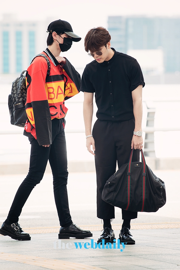 갓세븐(GOT7) 잭슨-유겸, 인천국제공항 출국 현장