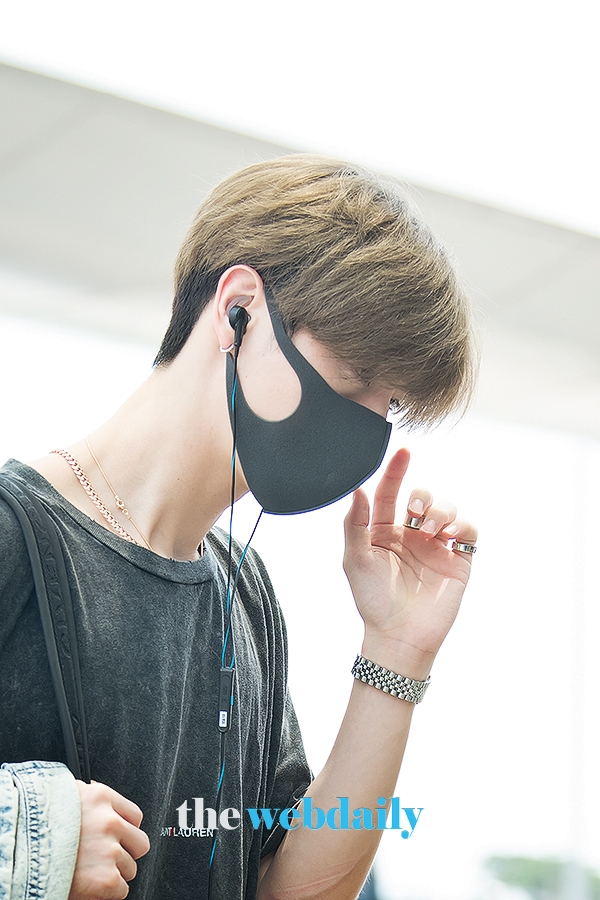 갓세븐(GOT7) 마크, 인천국제공항 출국 현장