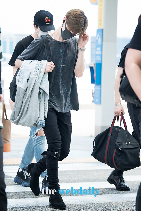 갓세븐(GOT7) 마크, 인천국제공항 출국 현장