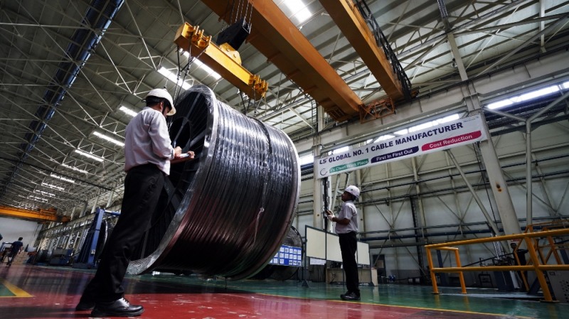 LSCI 제품 생산. (사진=LS전선)