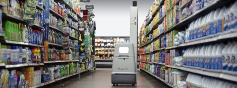 보사노바 로보틱스가 운영중인 매장관리 로봇 이미지. (사진=LG전자)