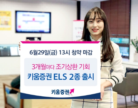 키움증권의 판매하는 ELS 2종 안내 이미지. (사진=키움증권)