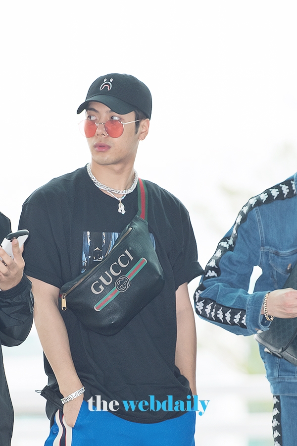 갓세븐(GOT7) 잭슨, 인천국제공항 출국 현장