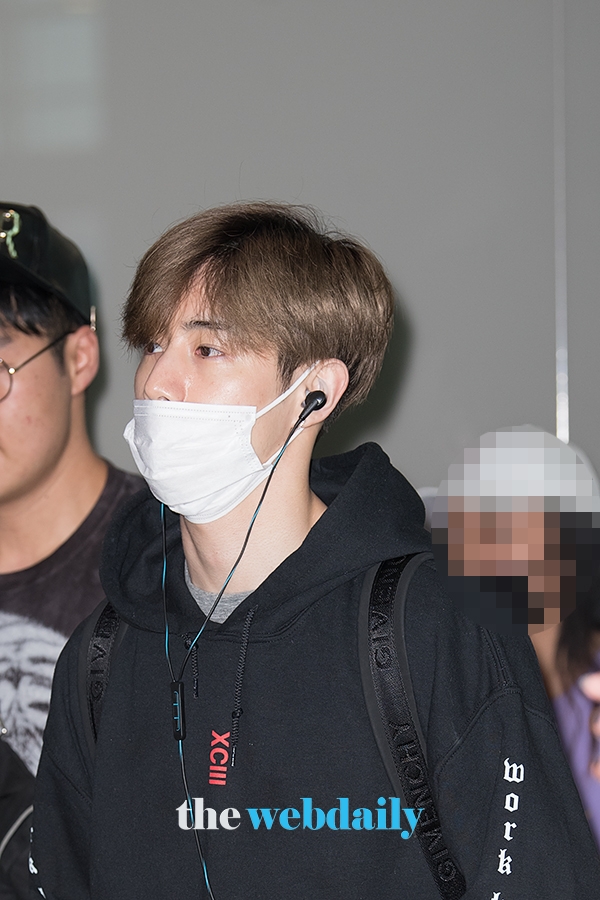갓세븐(GOT7) 마크, 인천국제공항 출국 현장