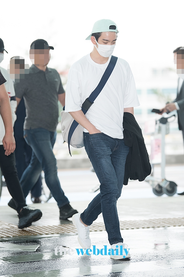 갓세븐(GOT7) 진영, 인천국제공항 출국 현장