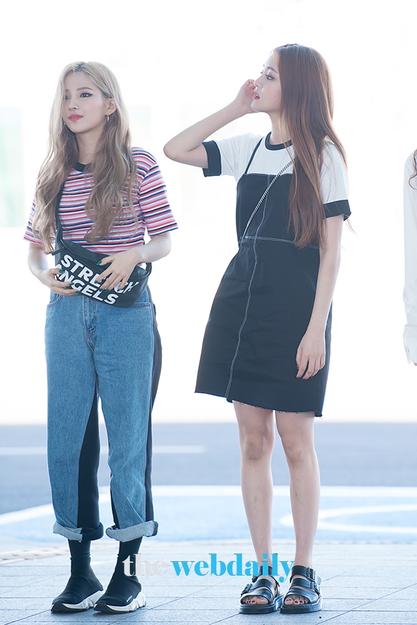 (여자)아이들 소연-민니, 인천국제공항 출국