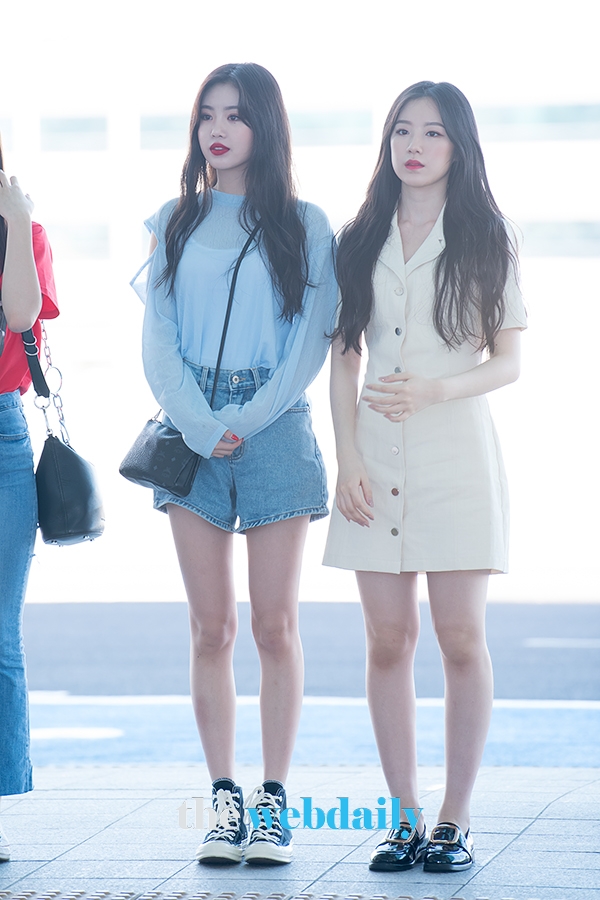 (여자)아이들 수진-슈화, 인천국제공항 출국