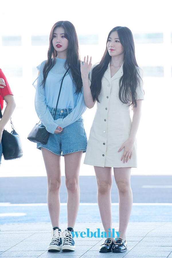 (여자)아이들 수진-슈화, 인천국제공항 출국