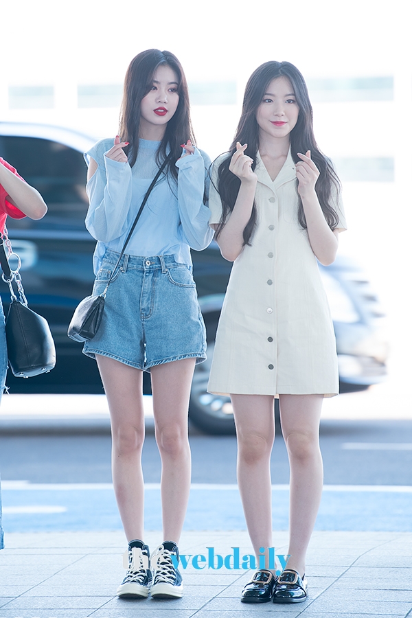 (여자)아이들 수진-슈화, 인천국제공항 출국